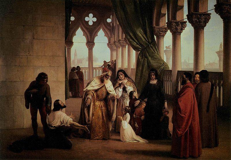 Francesco Hayez The Two Foscari oil painting picture